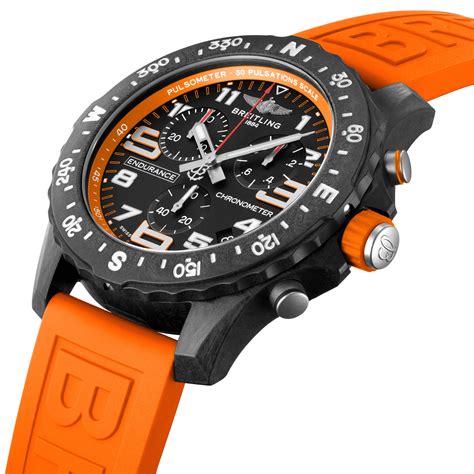 breitling rubber strap orange|genuine breitling watch straps.